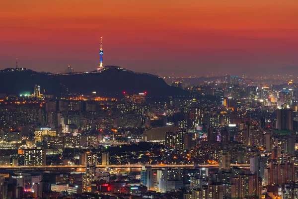 Небо Сеула, Лучший вид на Южную Корею — стоковое фото