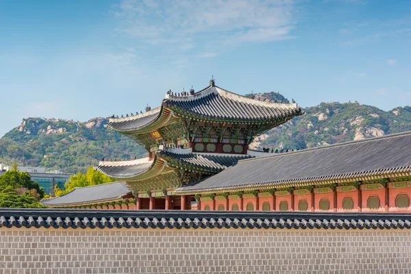 Palácio Gyeongbokgung em Seul, Coréia — Fotografia de Stock