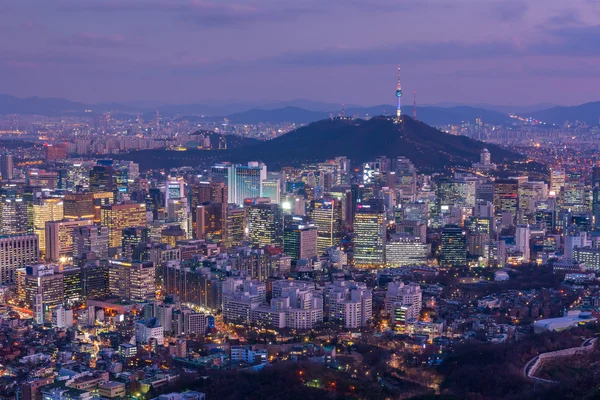 Korea, Seoul City Skyline, The best view of South Korea — стоковое фото