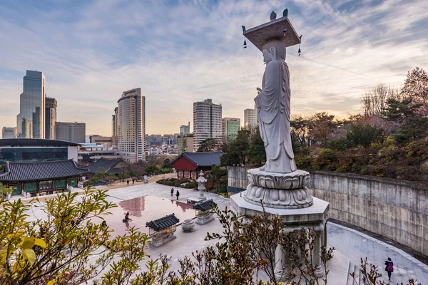 Bongeunsa Tapınağı Seoul City, South Korea — Stok fotoğraf