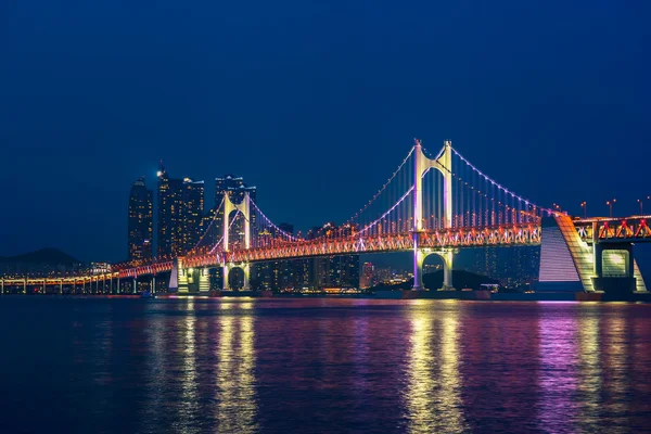 Gwangan híd Busan City, Dél-Korea — Stock Fotó