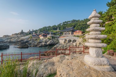 Güney Kore Busan 'daki Haedong Yonggungsa Tapınağı