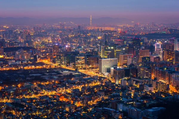 Korea,Seoul City Skyline, South Korea — Stock Photo, Image