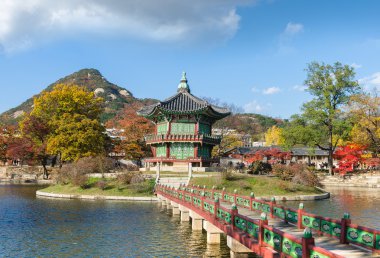 Gyeongbokgung Sarayı Seoul, Güney Kore.
