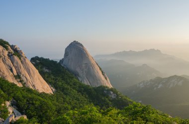 Baegundae tepe, Bukhansan dağlar Seoul, Güney Kore