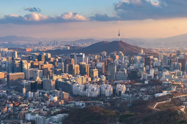 Небо Сеула, Лучший вид на Южную Корею . — стоковое фото