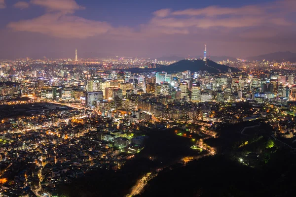 Seoul City Skyline, South Korea . — стоковое фото