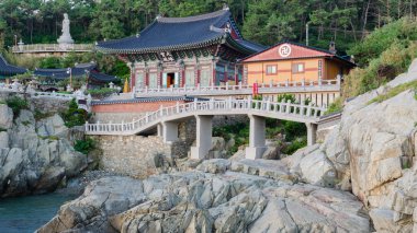 Güney Kore Busan 'daki Haedong Yonggungsa Tapınağı