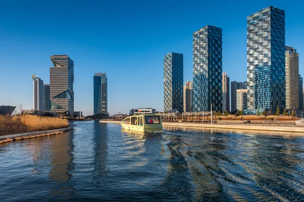 Central Park i Songdo internationella affärsdistrikt, Incheo — Stockfoto