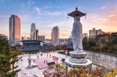 Bongeunsa Tapınağı Seoul City, South Korea.