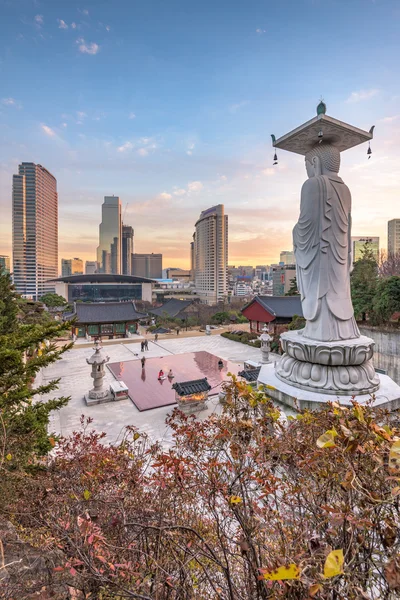 Bongeunsa Tapınağı Seoul City, South Korea. — Stok fotoğraf