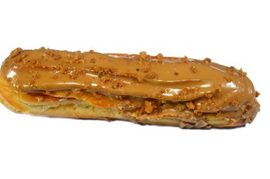 Kremalı, kremalı, tereyağlı, tuzlu, unlu, yumurtalı, sütlü kremalı, kremalı, şekerli, vanilyalı ve choux pastalı, üzerine bisküvi ezmeli.