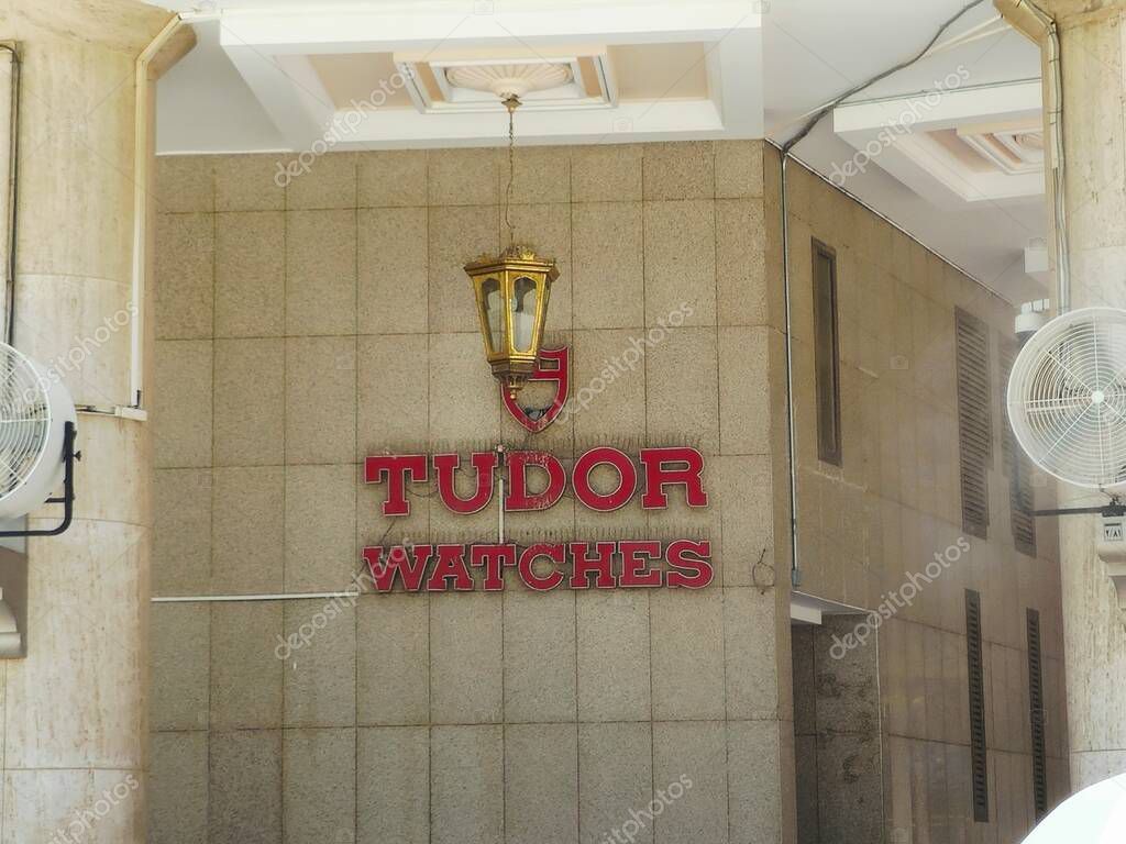 Mecca, Saudi Arabia, June 7 2024: Tudor watches shop in Makkah, Tudor is a Swiss watch brand, established in 1926 by Rolex founder Hans Wilsdorf, as a more accessible alternative to Rolex