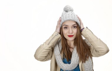 Beyaz bir genç kadın