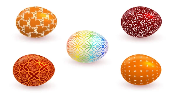 Conjunto Huevos Pascua — Vector de stock