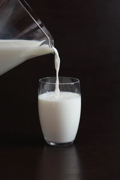 Lezzetli süt cam. Kahvaltı.