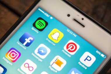 Las Vegas, Nv - 26 Ağustos 2016: Vignette Selective Focus Apple i