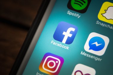 Las Vegas, Nv - 26 Ağustos 2016: Vignette Selective Focus Apple i