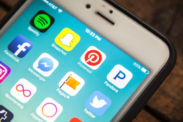 Las Vegas, Nv - 26 Ağustos 2016: Vignette Selective Focus Apple i