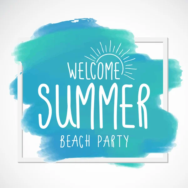 Vacances d'été, affiche vacances — Image vectorielle