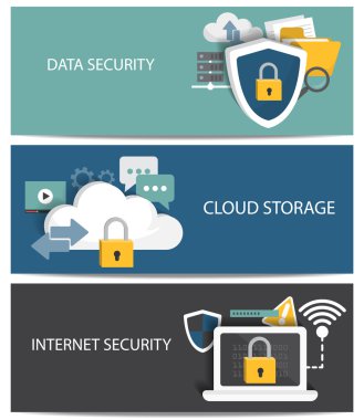 Tasarım Internet security için düz, depolama, şifreleme ve veri değişimi koruma sistemi bulut