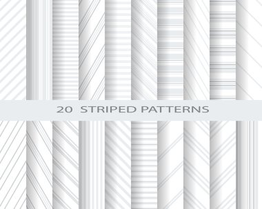 20 monochome striped patterns