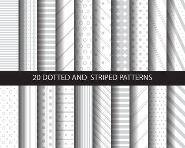 20 striped and dotted patterns