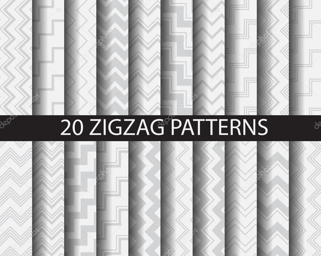 20 zigzag patterns