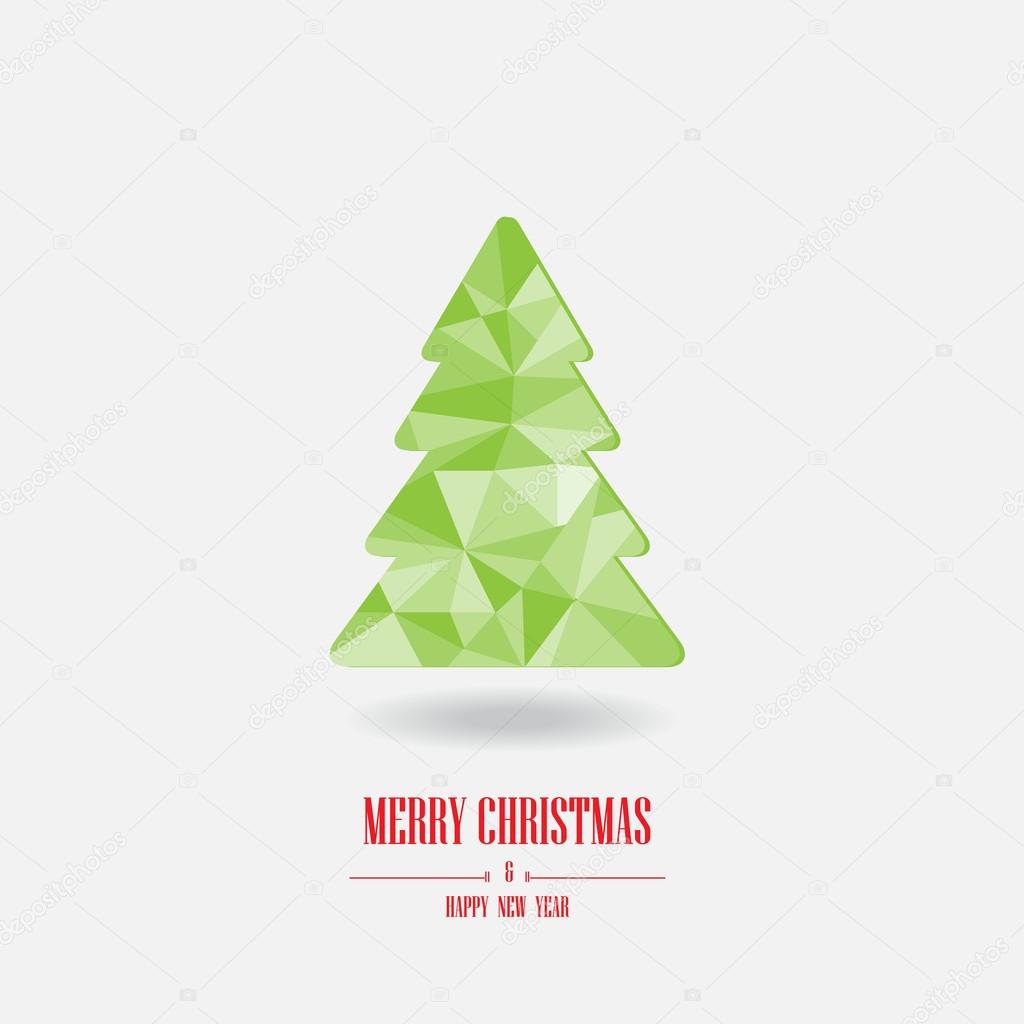 Isolate christmas tree can be use for greeting card and background — Wektor od wongwichainaeail