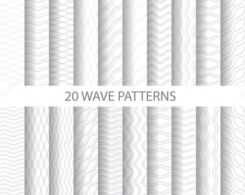 20 soft gray wave patterns