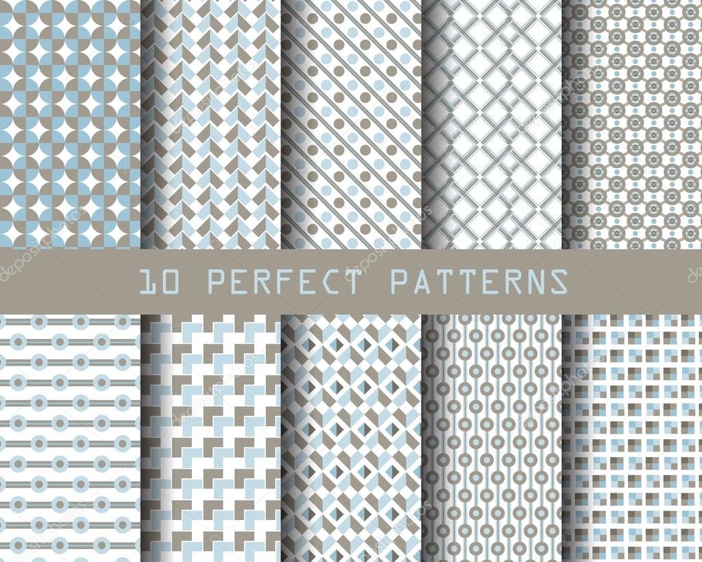 10 geometric  patterns