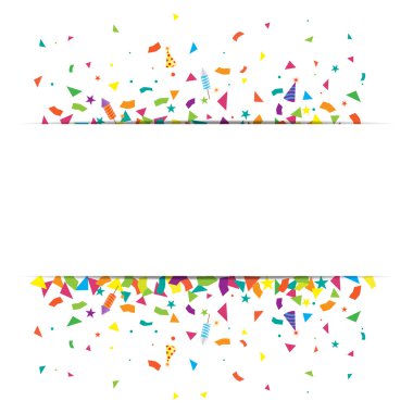 confetti and fireworks background