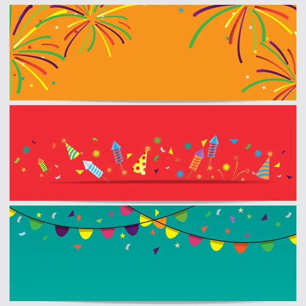 Confetti and fireworks background — 图库矢量图片