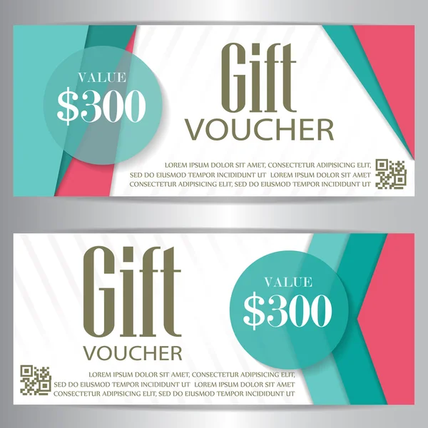 Gift vouchers and certificates — Wektor stockowy