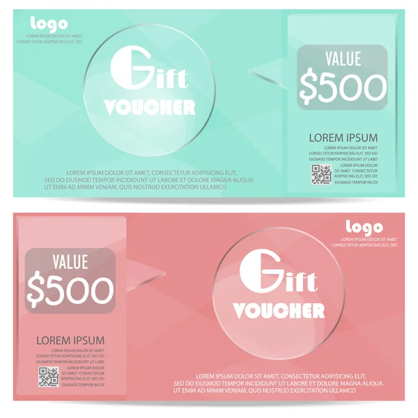 Gift vouchers and certificates — ストックベクタ