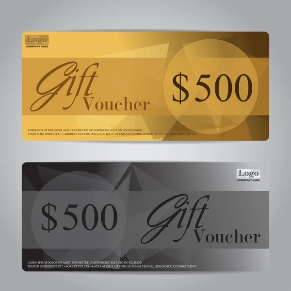 Gift vouchers and certificates — Stockvector