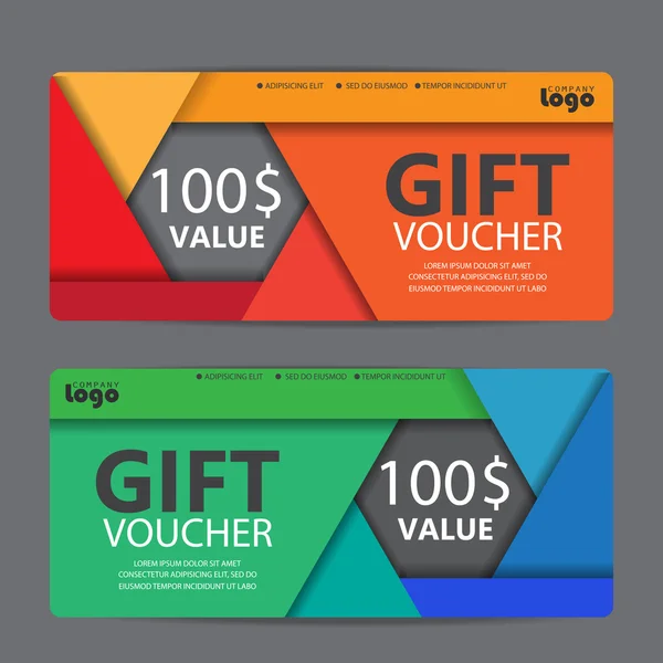 Gift vouchers and certificates — Stockový vektor
