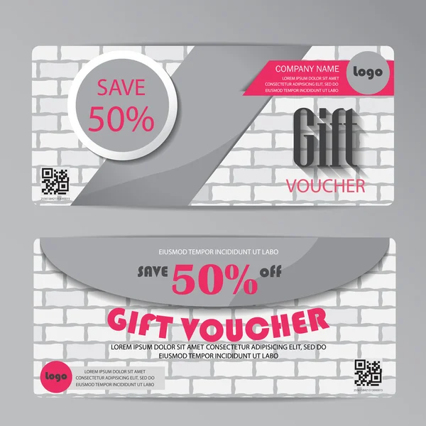 Gift vouchers and certificates — Stock Vector