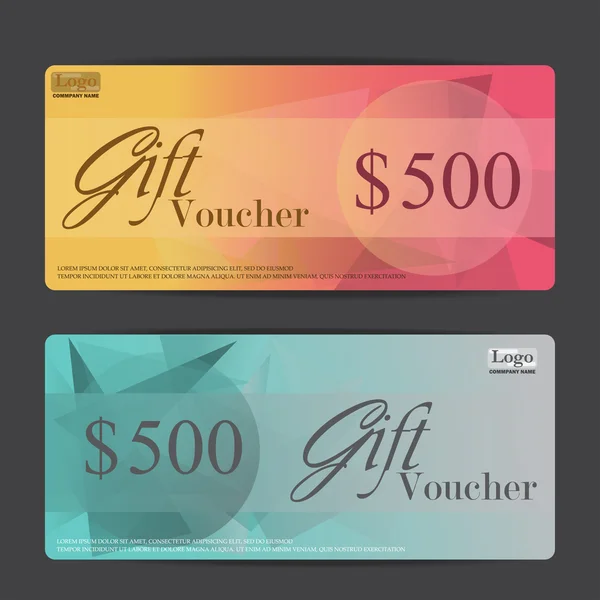 Gift vouchers and certificates — 스톡 벡터