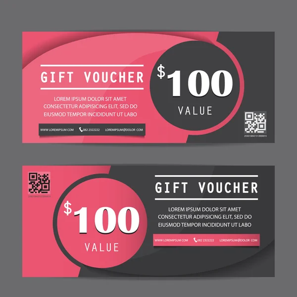 Gift vouchers and certificates — Stock Vector