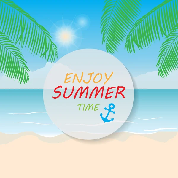 Summer vacation background — Stock Vector