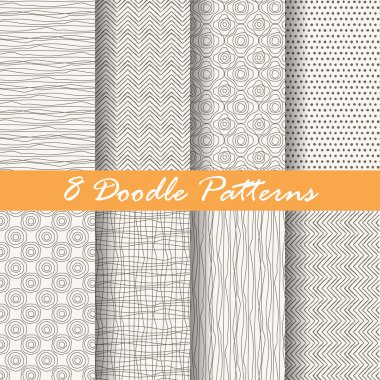 vintage seamless patterns, endless texture background. vector