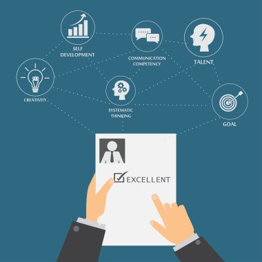 HR infographics, business concept for job recruitment clipart