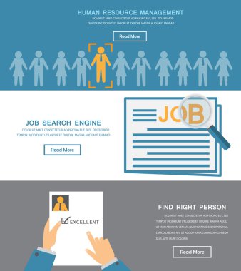 HR infographics baner design, business concept for job recruitment