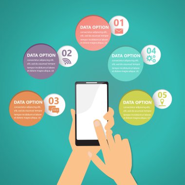 social media infographic, design element