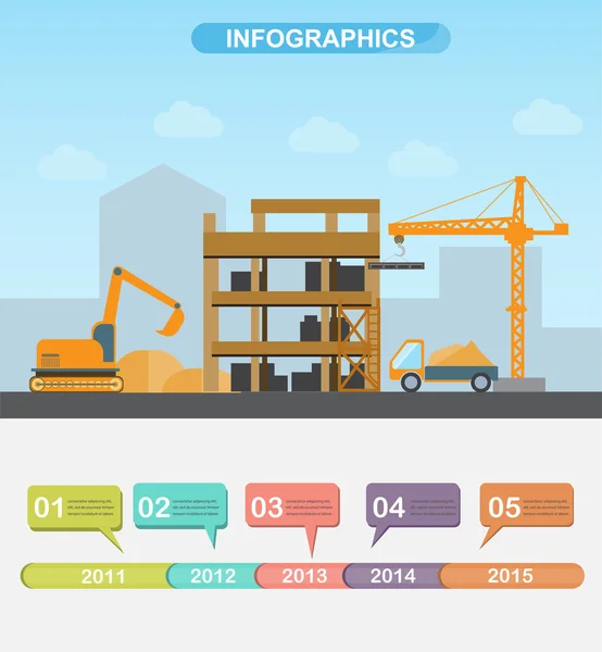 Harbour infographics, vector — Wektor stockowy