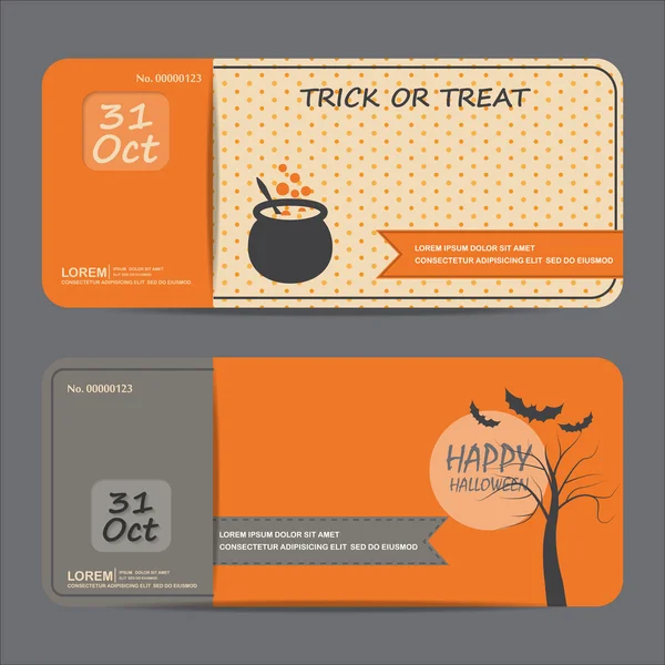 Halloween banner design element — Stok Vektör