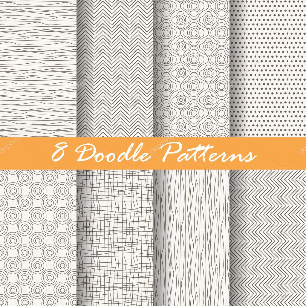 vintage seamless patterns, endless texture background. vector