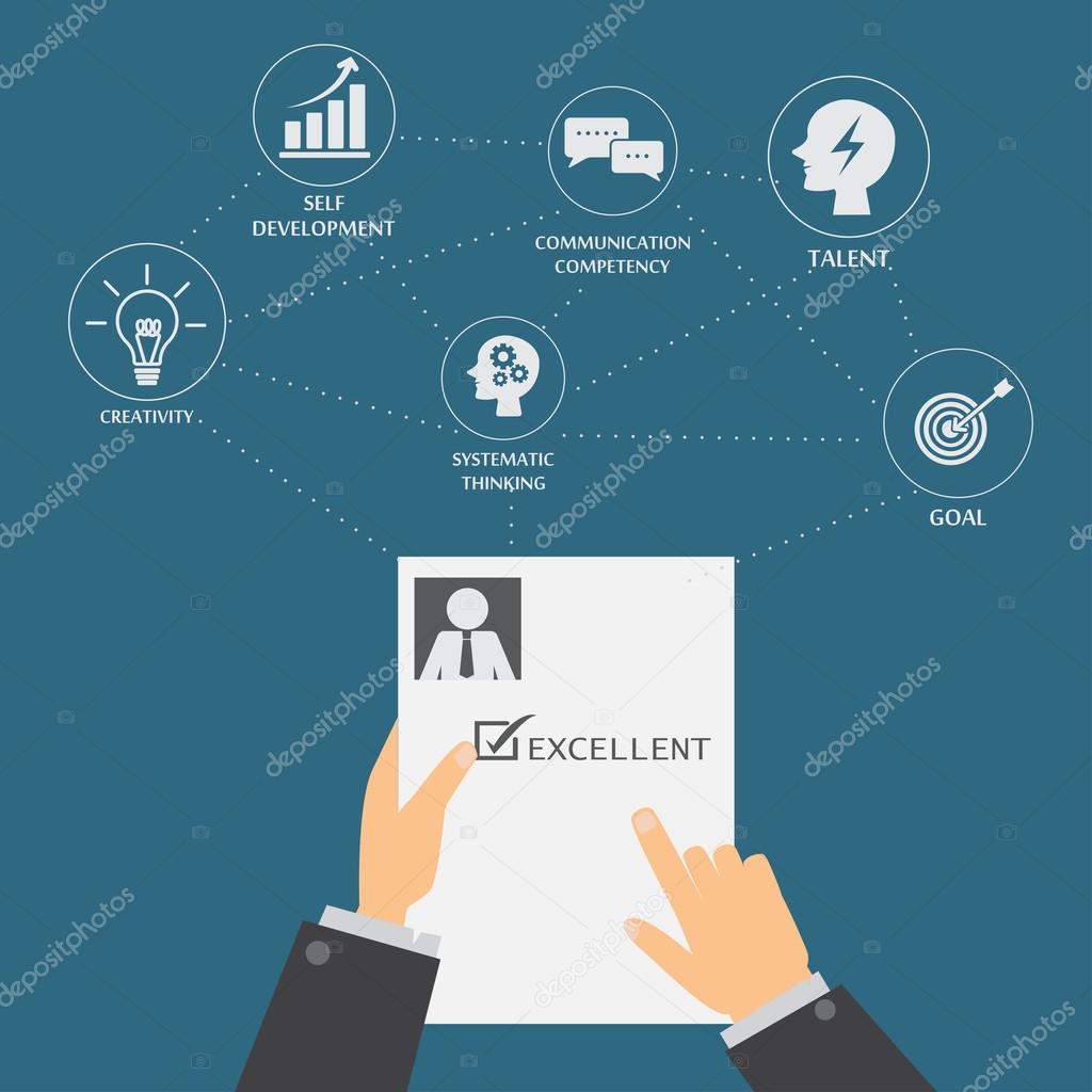 HR infographics, business concept for job recruitment