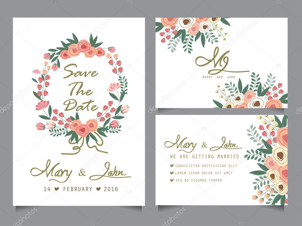 wedding invitation card template